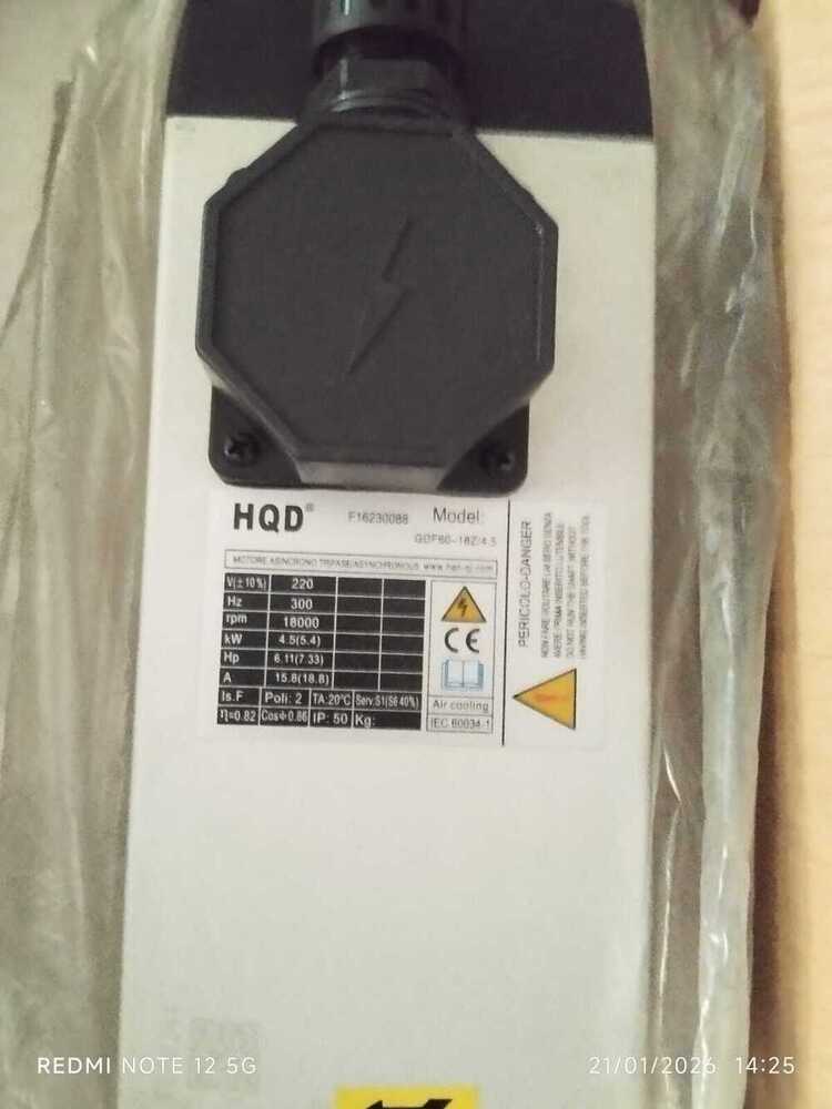 Hqd Spindle 3.5Kw, 4.5Kw, 6Kw