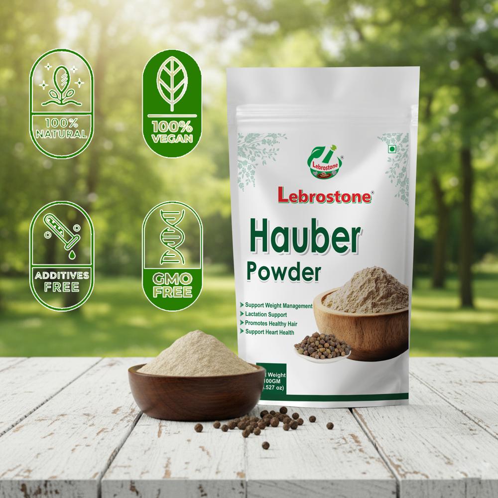 Lebrostone Hauber Powder for Digestion, Joint Pain, Inflammation, Dosha Balance, Respiratory & Blood Sugar Support(100g)