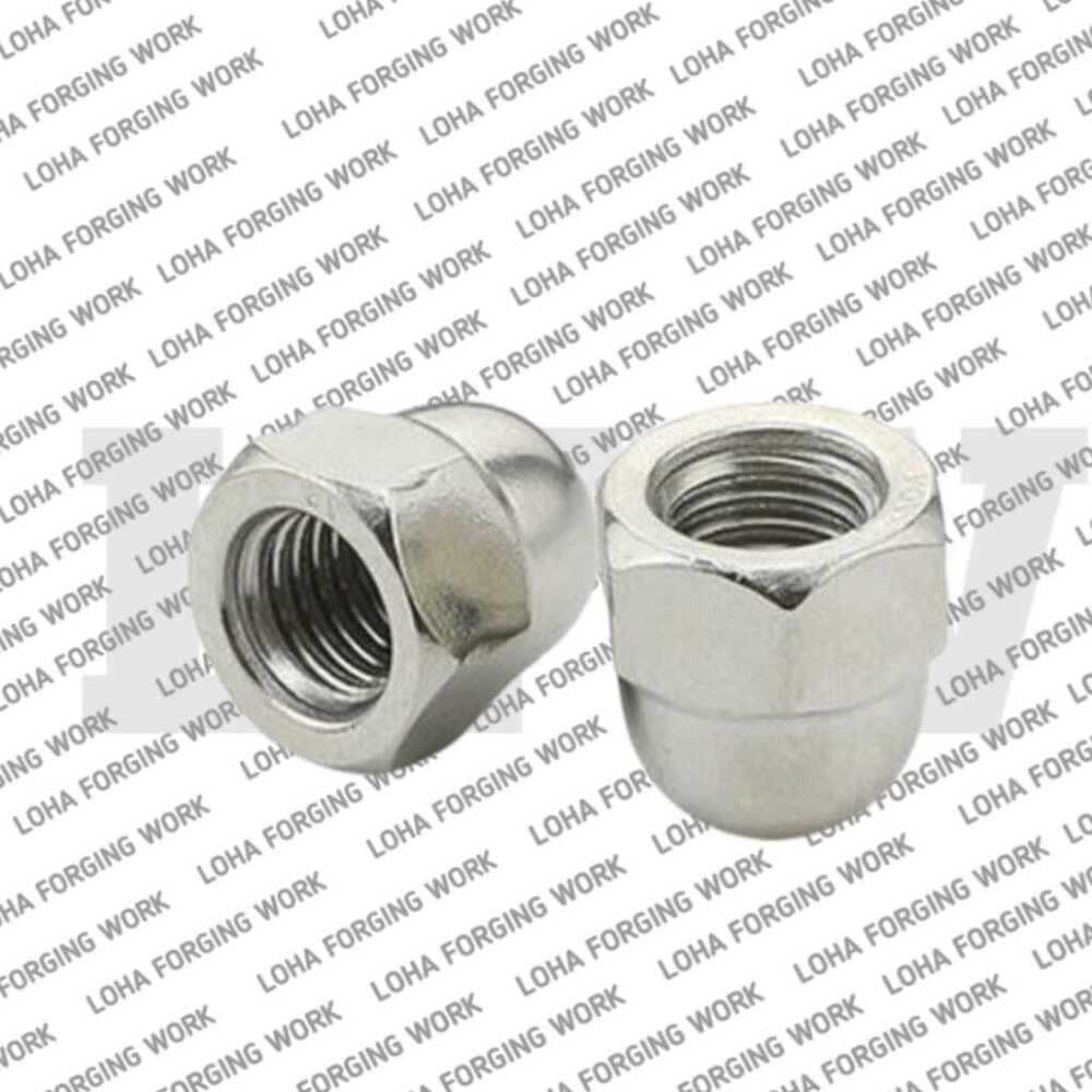 Dome Nuts - Stainless Steel, M5-m24, Silver | Corrosion Resistant, Durable, Polished Finish, Cold Forged, Din 1587
