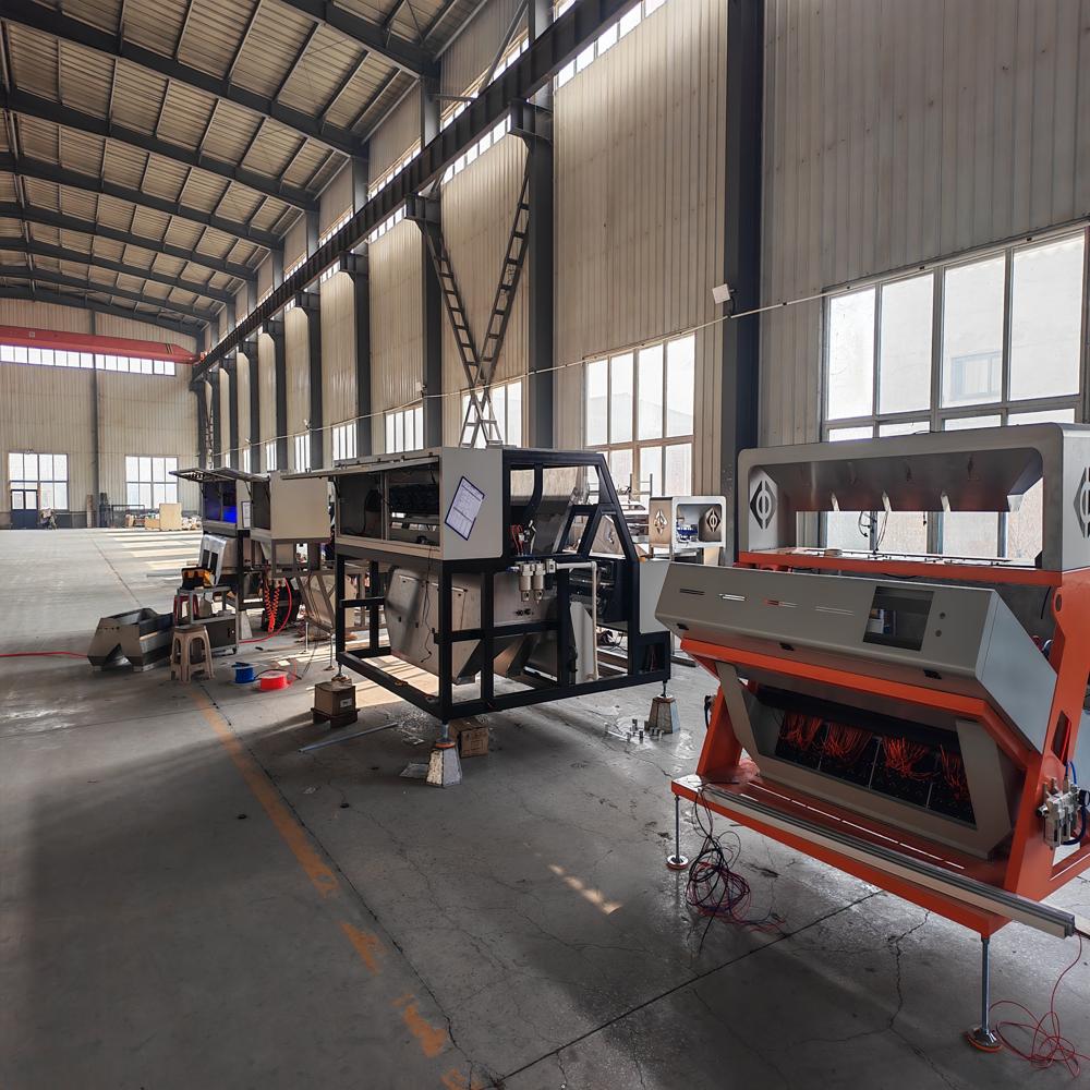 4 Chute ZDH-256 Color sorter machine for plastic glass grain 3-5.5T/H capacity