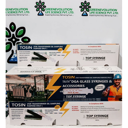 TOSIN DGA Glass Syringes And Accessories