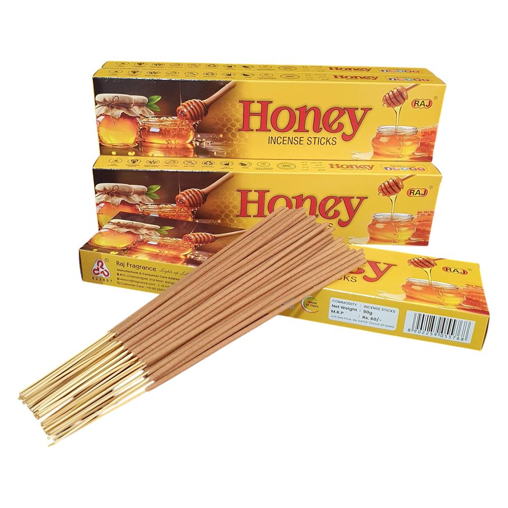Honey Incense Sticks - Burning Time: 30 Minutes