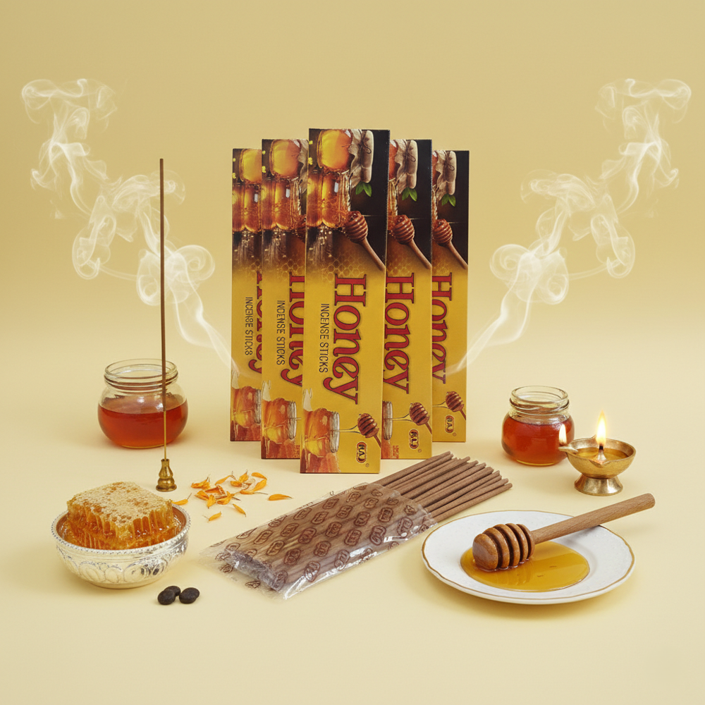 Honey Incense Sticks - Burning Time: 30 Minutes