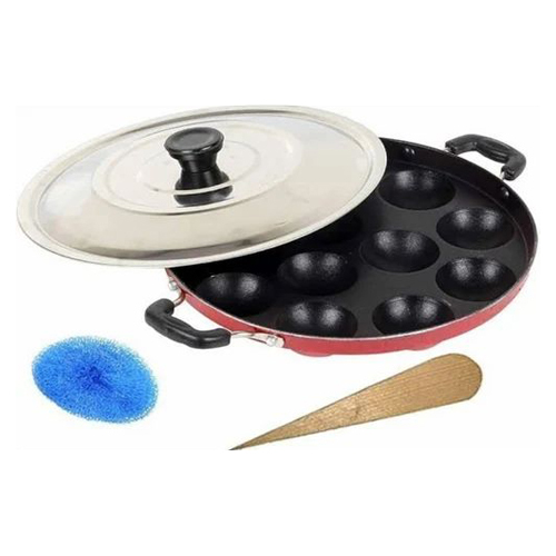 Sufistar 12 Cavity Appam Maker With Stainless Steel Lid
