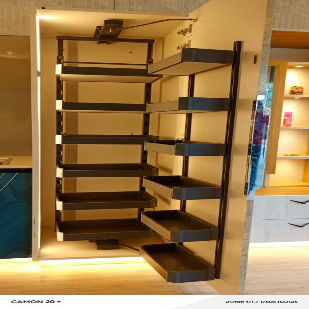 Glass Pantry - Color: Black