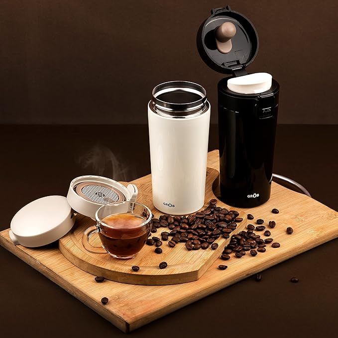 Stainless Steel Vacuum Insulated Travel Mug with Push Button Lid (SS-303)