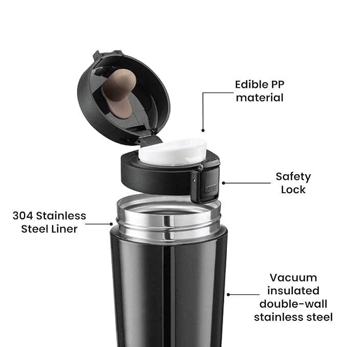 Stainless Steel Vacuum Insulated Travel Mug with Push Button Lid (SS-303)