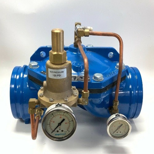 Tyco Pressure Reducing Valve - 2-10 Inch Size | Red Color, Designed For Water Use In Commercial, Industrial & Domestic Applications