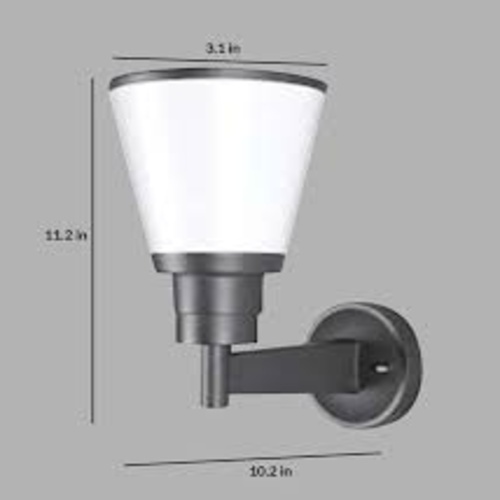 58174 Philips Glidewalllantern Black E27 - Dimensions: Standard (As Per Product Design) Meter (M)