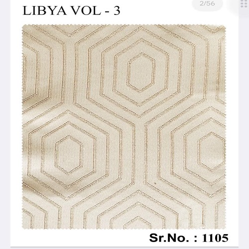 libya 3 Curtain fabric