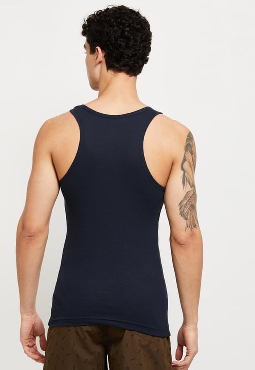 M11498 Mens Ribbed Vest