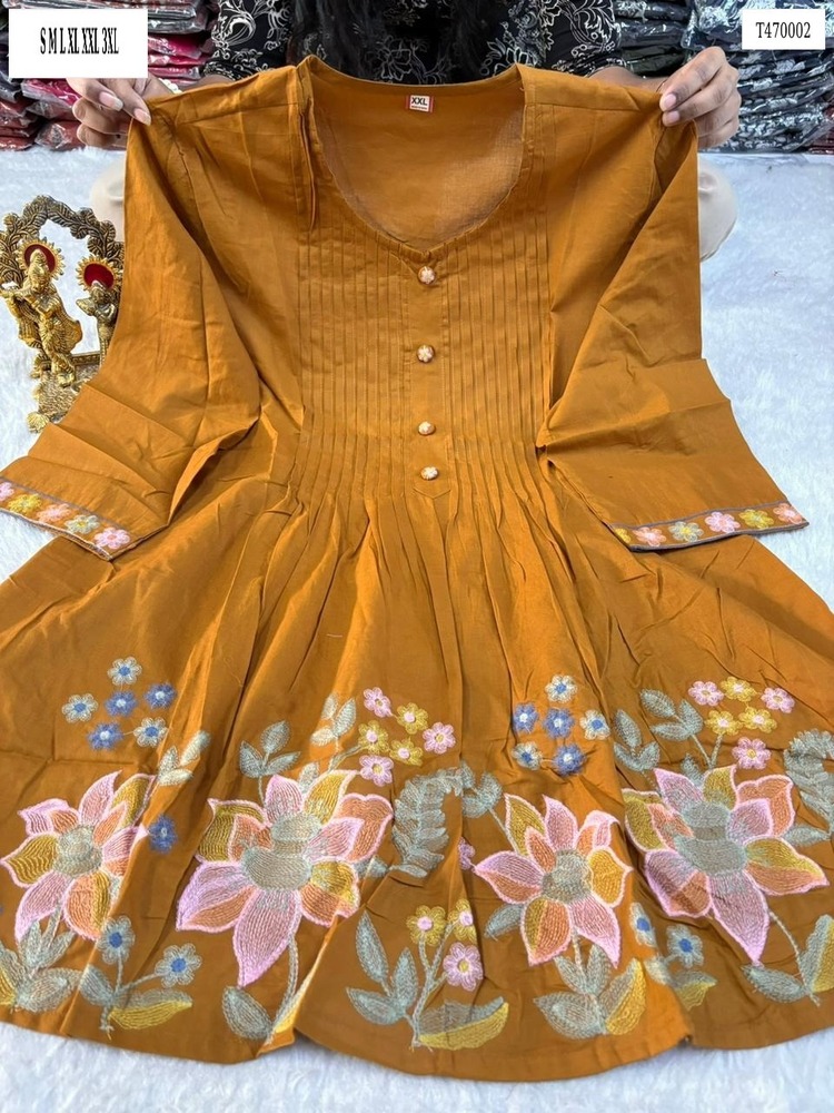 Womens Printed Tunic And Short Top