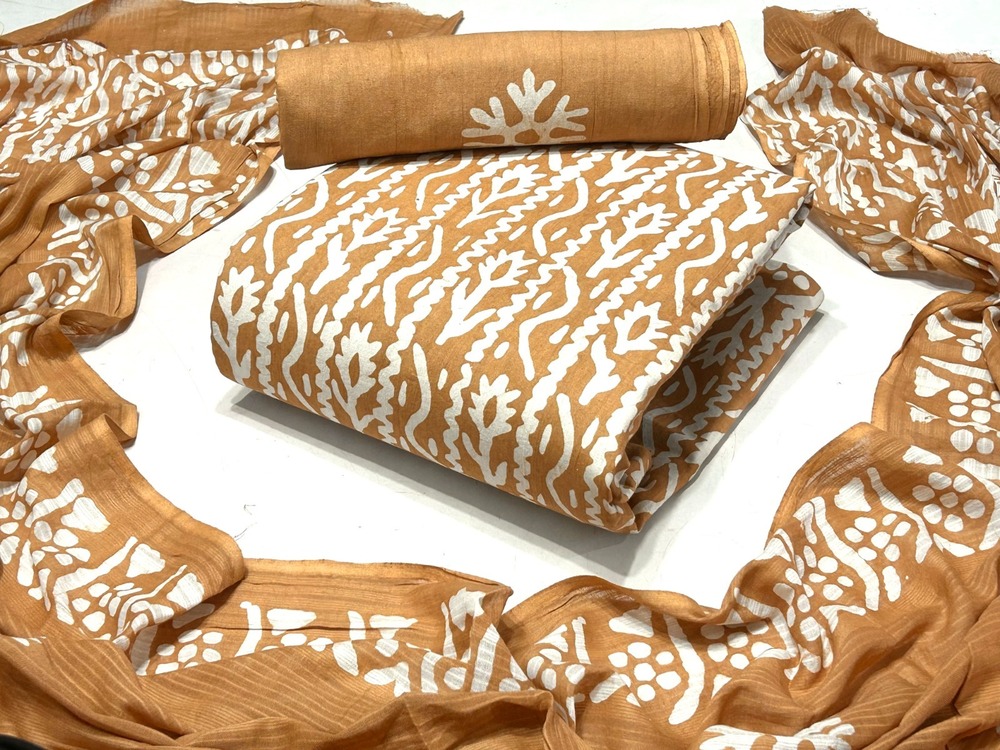 Wax Batik Pure Cotton Dress Material