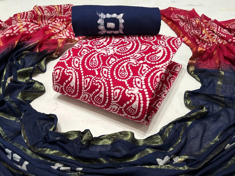 Wax Batik Pure Cotton Dress Material