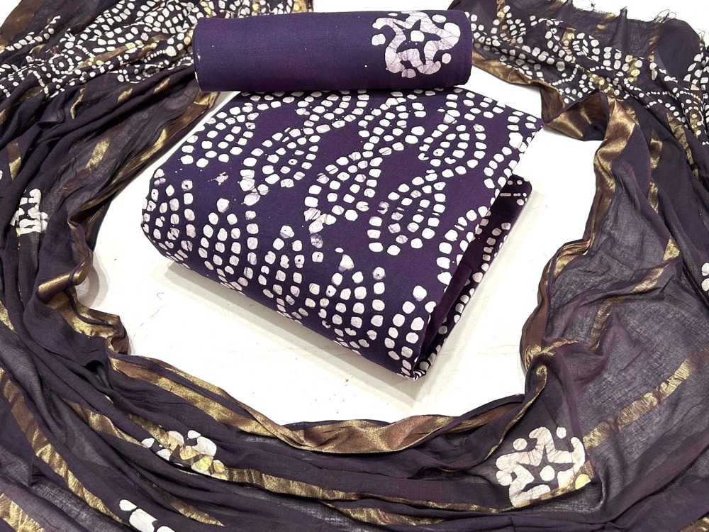 Wax Batik Pure Cotton Dress Material