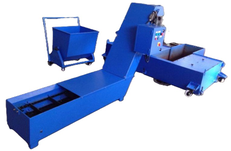 Scraper Conveyor - Application: Scrap / Steel Residual From Coolants