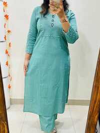Ladies Pure Cotton Kurta Plazzo