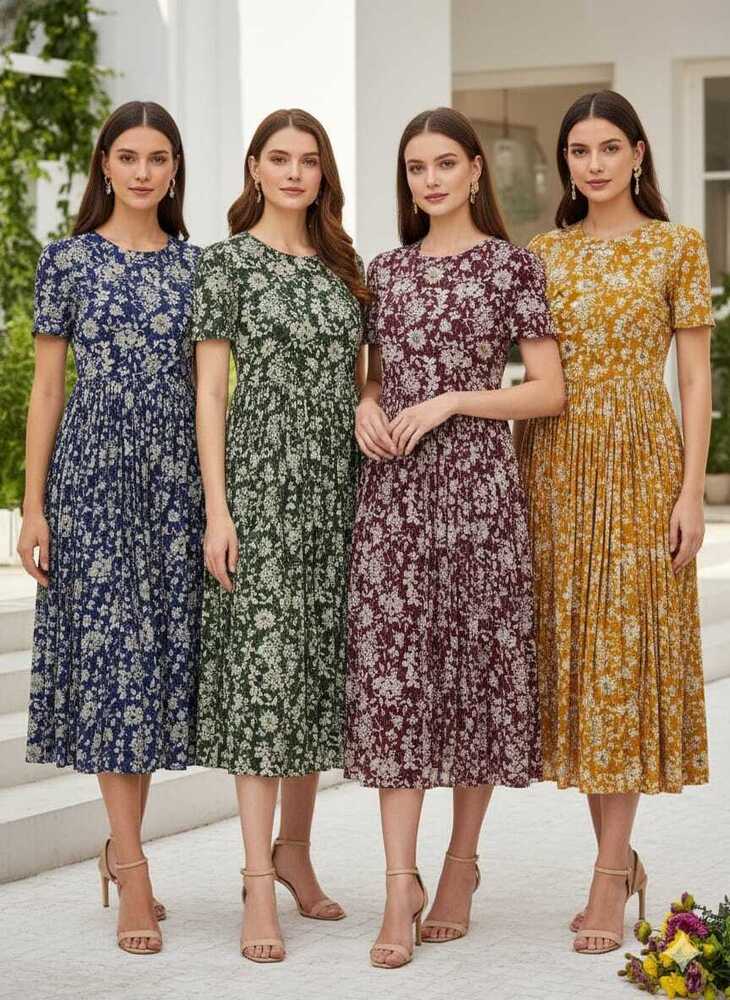 Ladies Pure Cotton Katha  Work Maxi