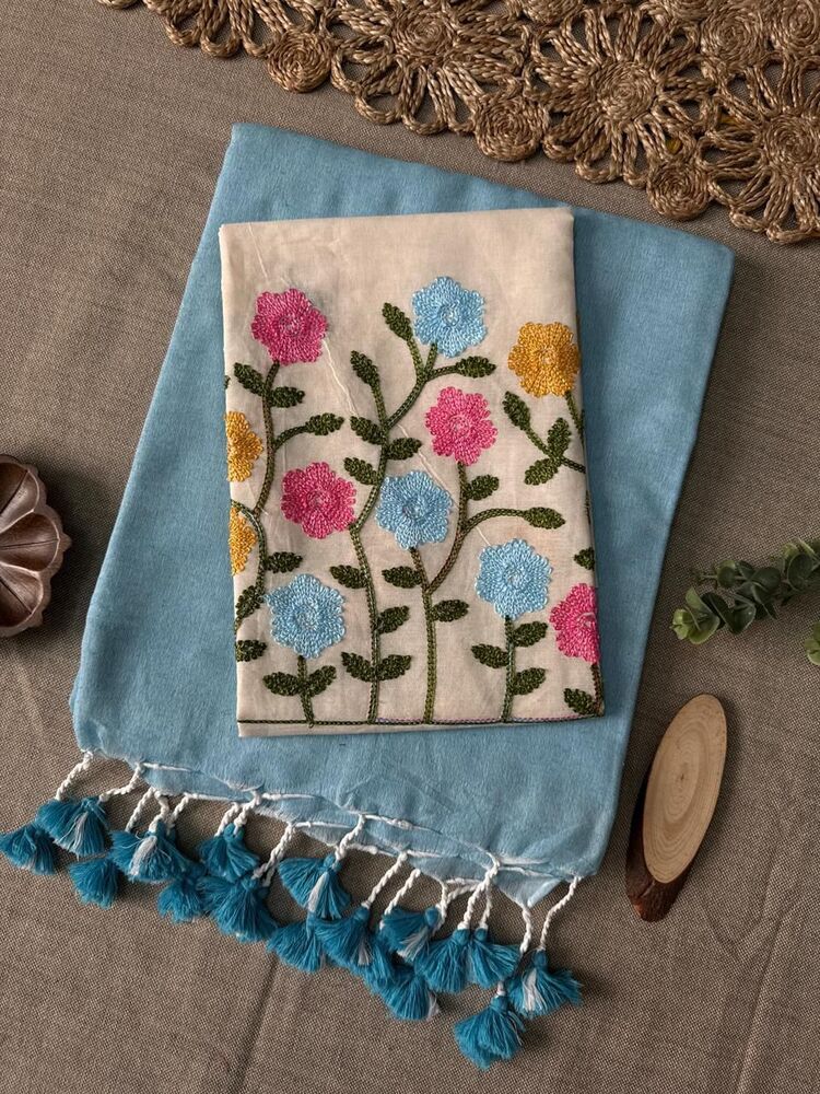 EF-210 Handloom Khadi Cotton Saree