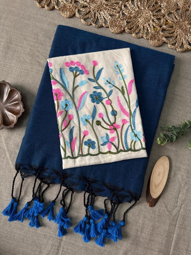 EF-210 Handloom Khadi Cotton Saree