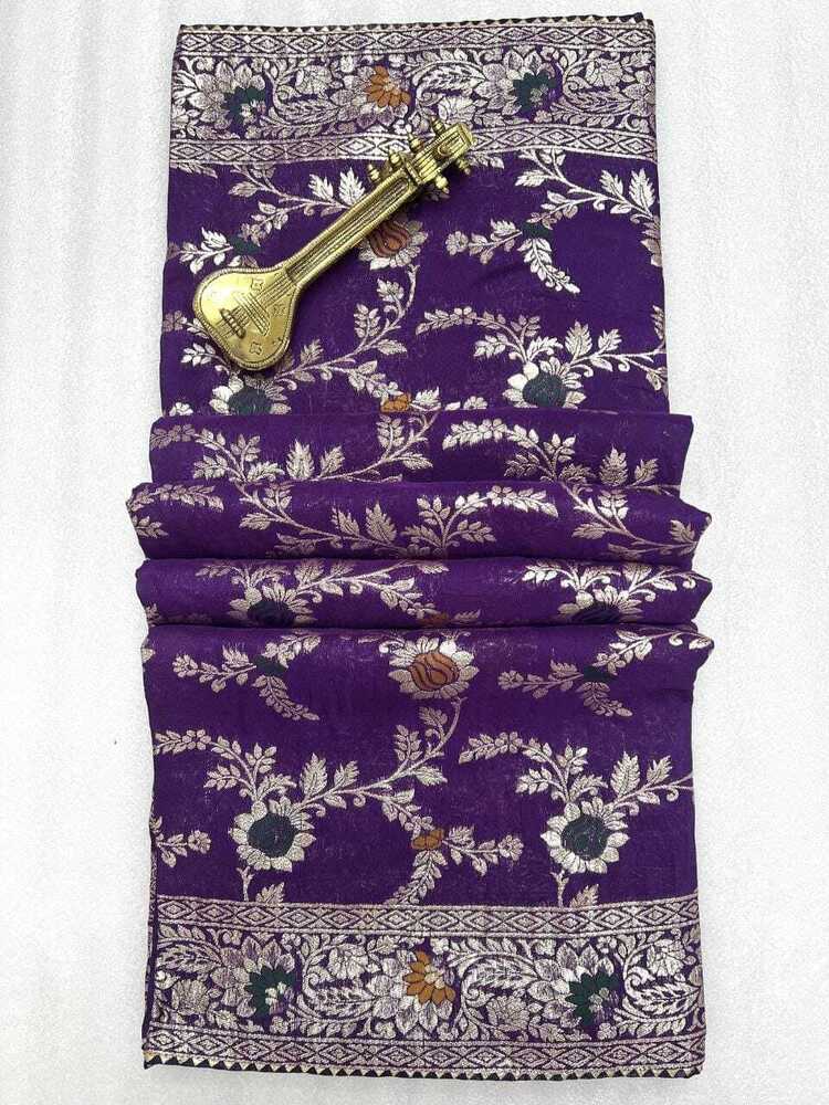 TWT1002 Banarasi Soft Lichi Silk Cloth Saree