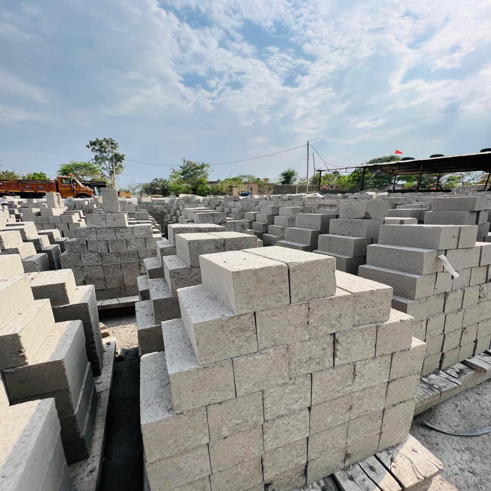 Cement Brick - Cement And Sand Mix, 200x100x100 Mm, Gray | High Strength And Durability, Fire And Pest Resistant, Cost-effective, Eco-friendly