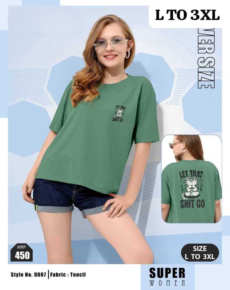 Ladies Oversized Tensil T-Shirt