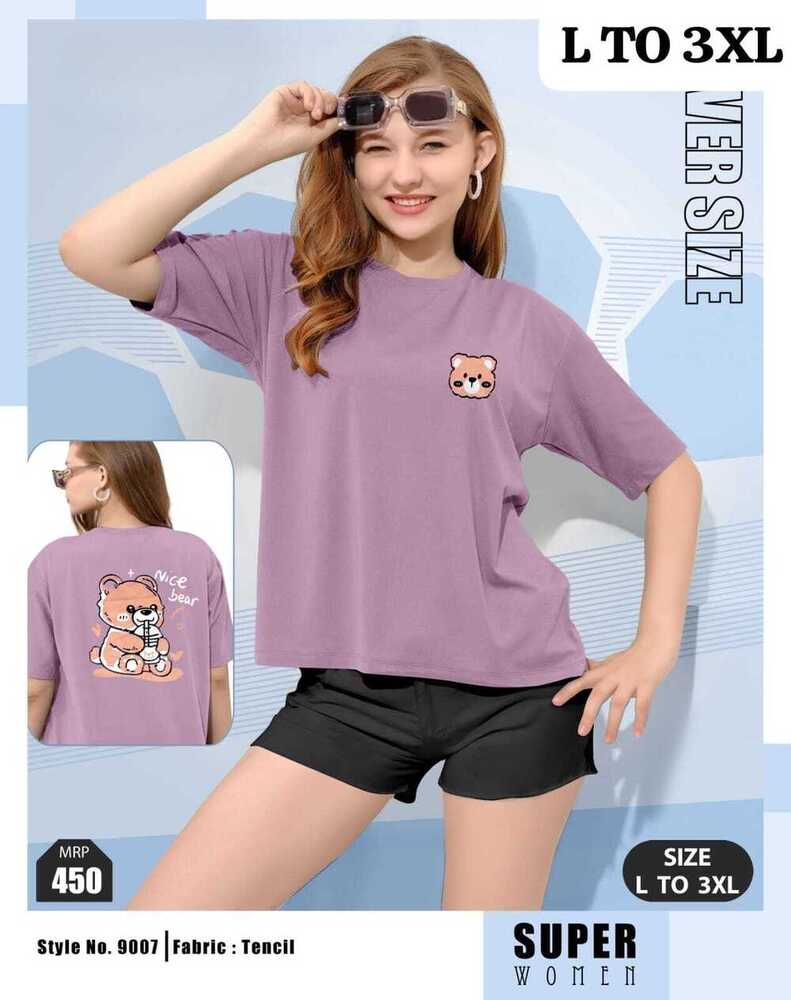 Ladies Oversized Tensil T-Shirt