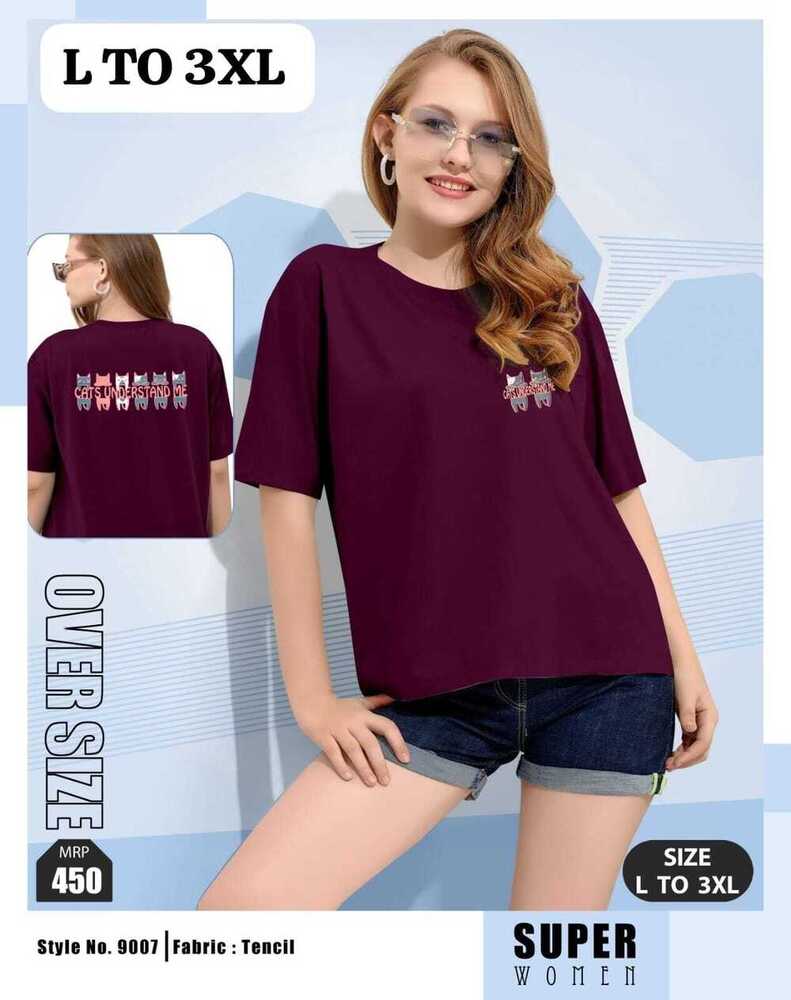 Ladies Oversized Tensil T-Shirt