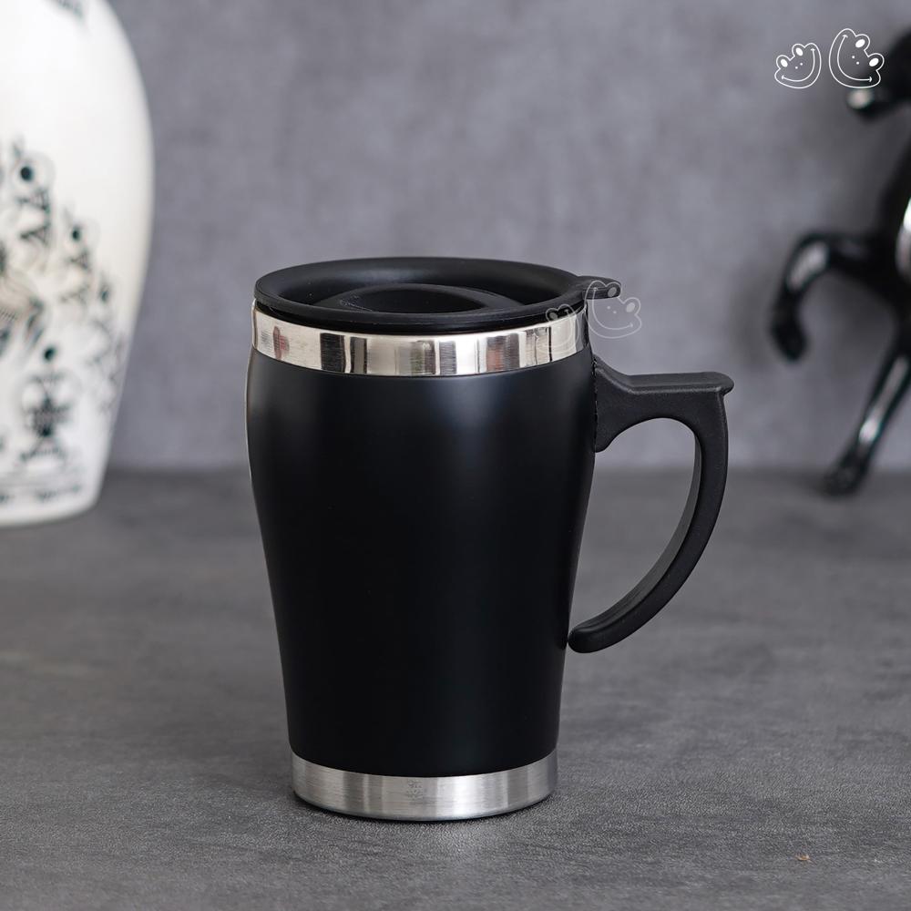 Insulated Coffee Mug with Easy-Grip Handle and Leak-Proof Lid (SS-309)
