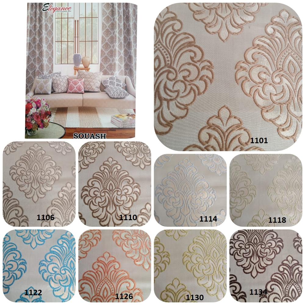Curtain Fabric - 100% Polyester, 48" Width, Multi Color, Woven Texture, Jacquard Style, Weight 270 | Ideal For Houses, Offices, Restaurants, Bars, Cafes, Hotels