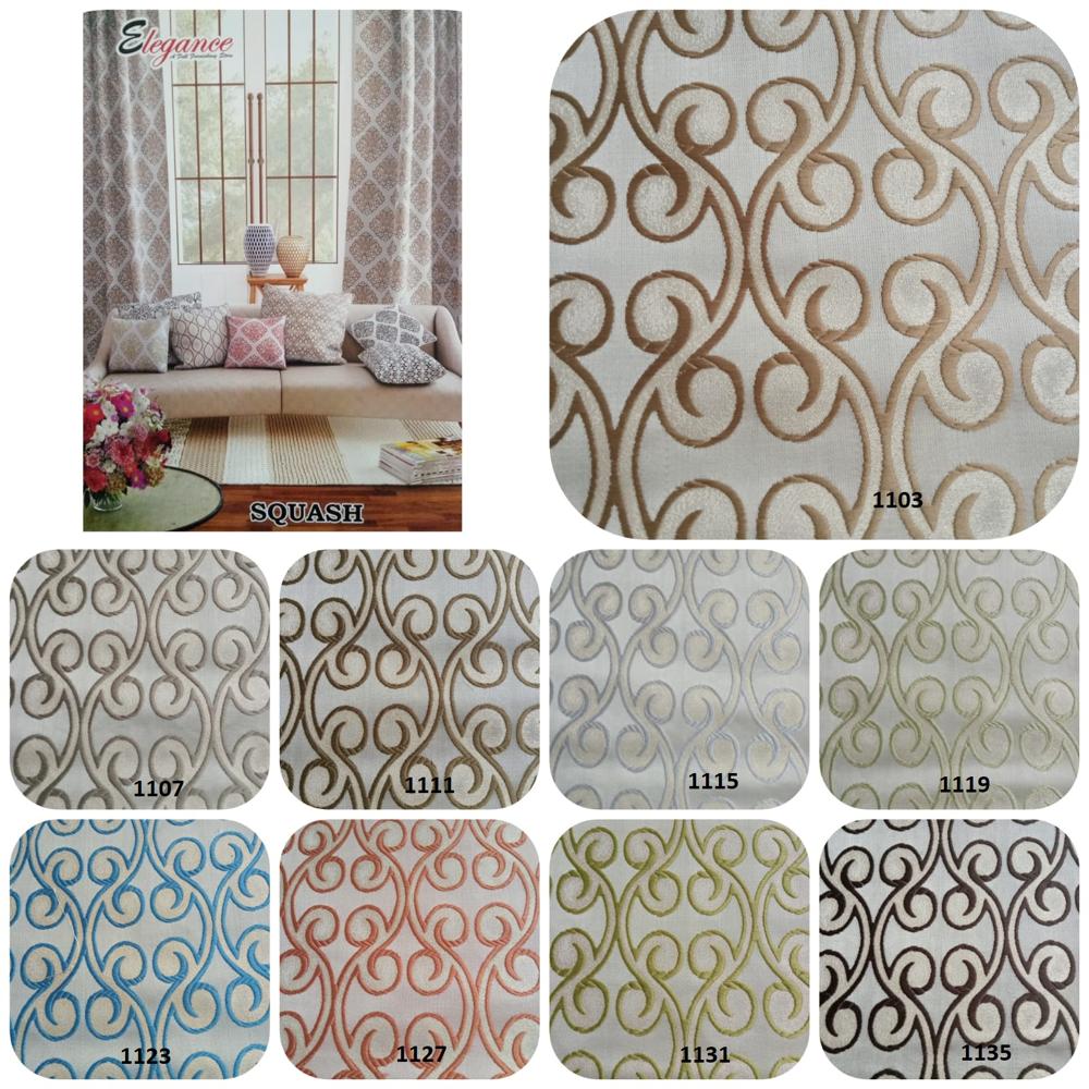 Curtain Fabric - 100% Polyester, 48" Width, Multi Color, Woven Texture, Jacquard Style, Weight 270 | Ideal For Houses, Offices, Restaurants, Bars, Cafes, Hotels
