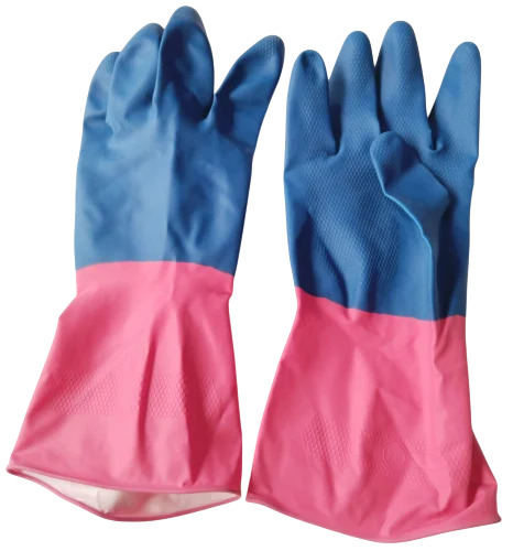 Rubber Hand Gloves - Color: Orange