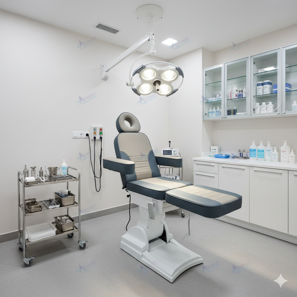 Dermatology chair for hair transplant