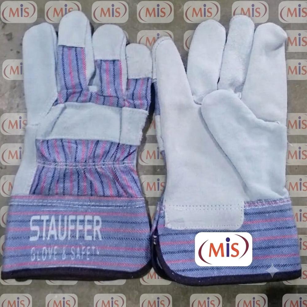 Chrome Canadian Leather Gloves - Color: Gray