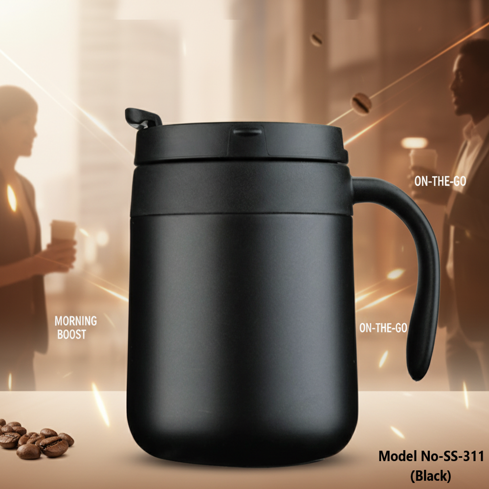 Stainless Steel Thermal Insulated Coffee Mug with Lid (SS-311)