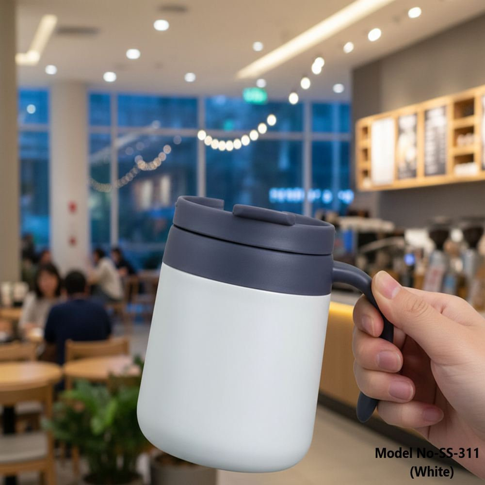 Stainless Steel Thermal Insulated Coffee Mug with Lid (SS-311)