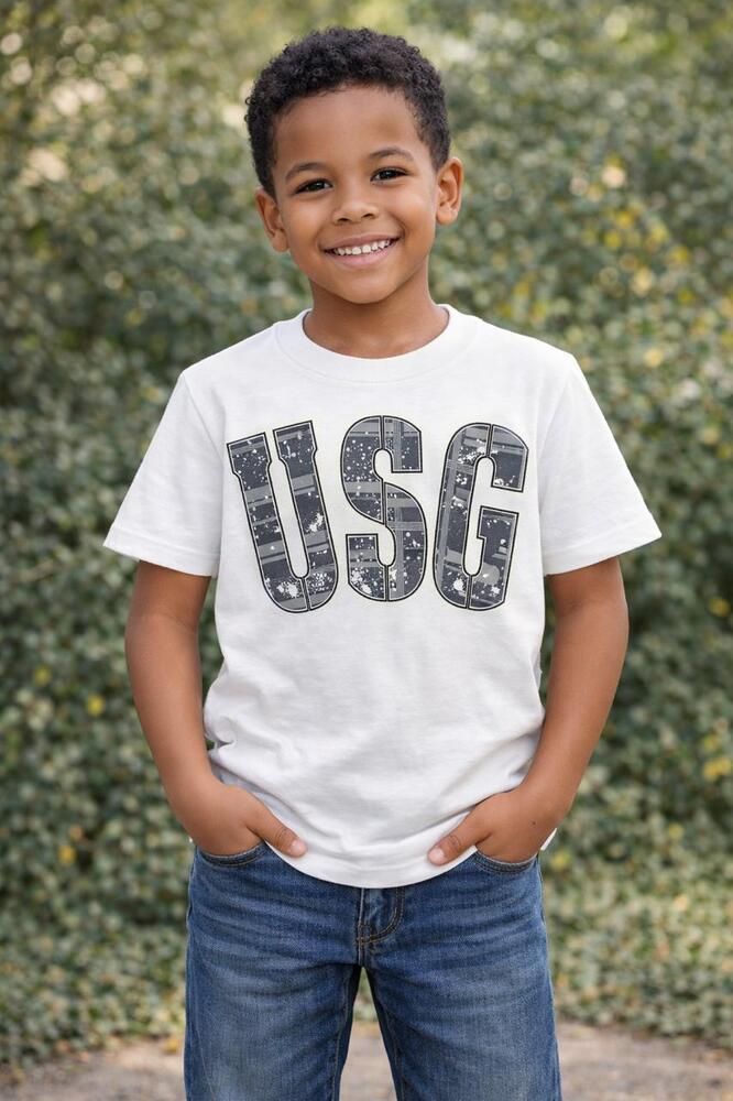 Boys Printed White T-Shirt