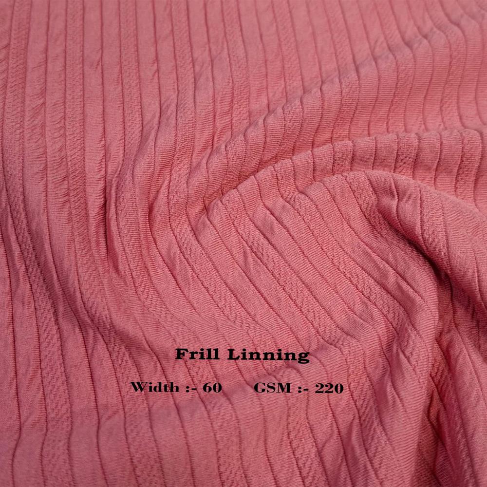 Frill Linning Lycra Fabric