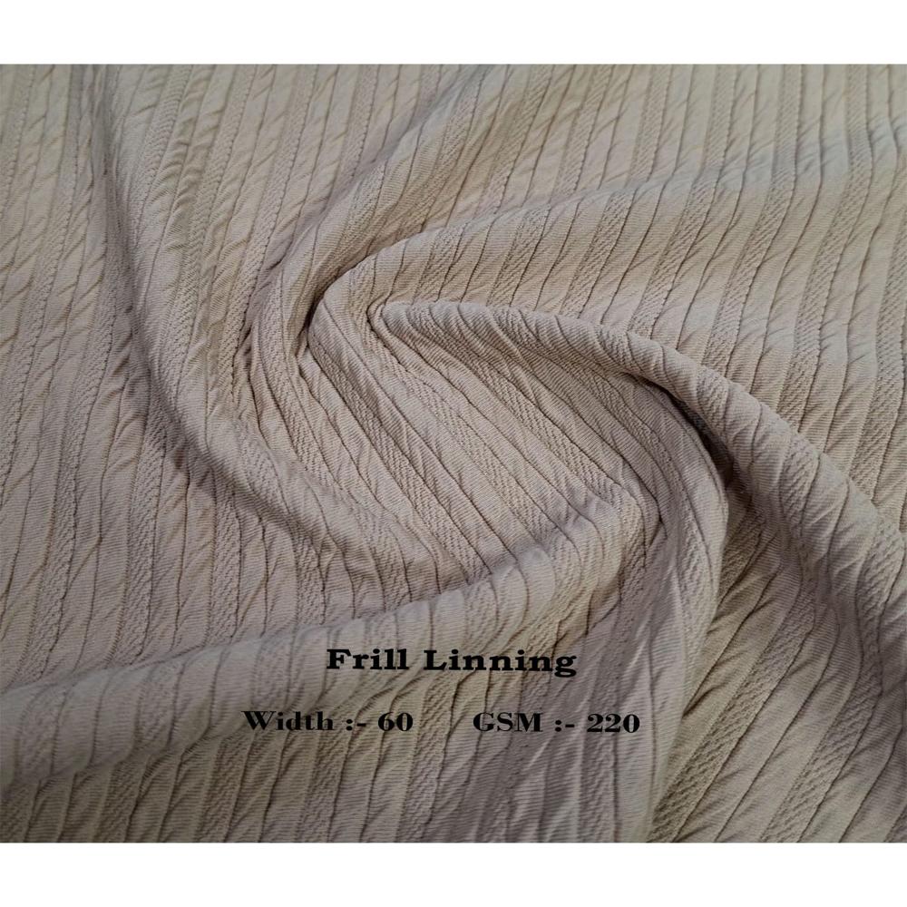 Frill Linning Lycra Fabric