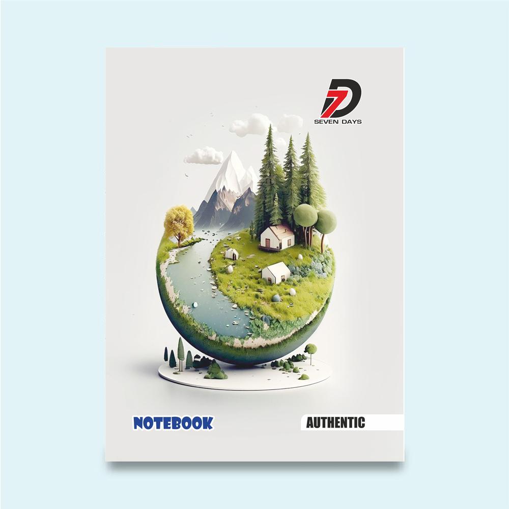 Authentic Series 120 Pages 3-in-1 Five Line Notebook - Heavy-Duty Multi-Subject Exercise Book for English (5-Line), Hindi, and Maths - Manufactured by CTC BOOK WORLD PVT. LTD.