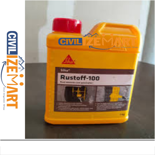 SIKA - Sika Rustoff-100, Rust remover cum passivator liquid, easy-to-apply, for protecting steels,