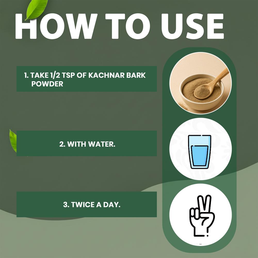 Lebrostone Kachnar Bark Powder Supports Digestion, Liver Detox & Inflammation Relief|200g