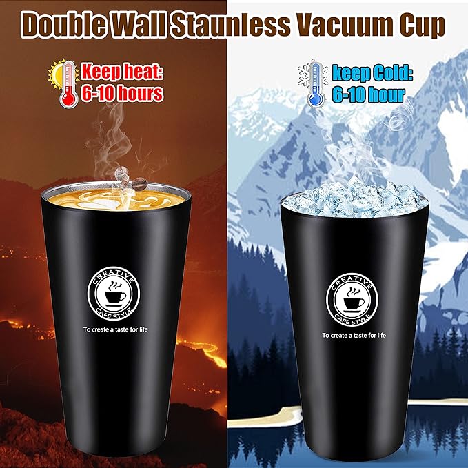 Stainless Steel Vacuum Insulated Travel Coffee Mug with Handle (SS-316)