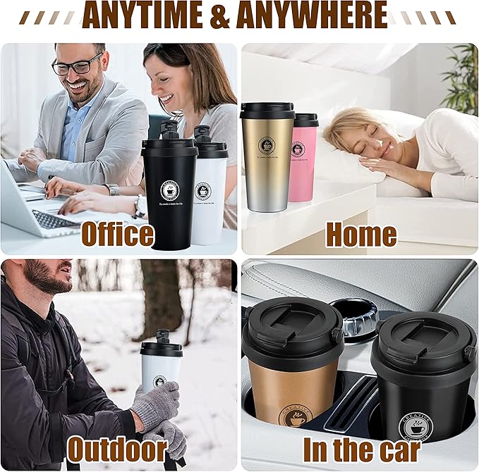 Stainless Steel Vacuum Insulated Travel Coffee Mug with Handle (SS-316)