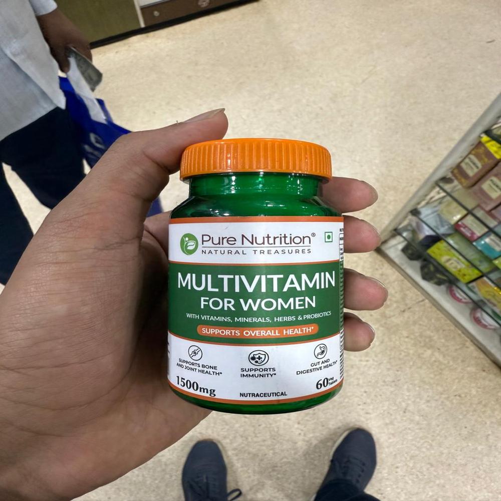 Pure Nutrition Multivitamin ( for Women with Minerals For Healthy Bones & Immunity Tablet)
