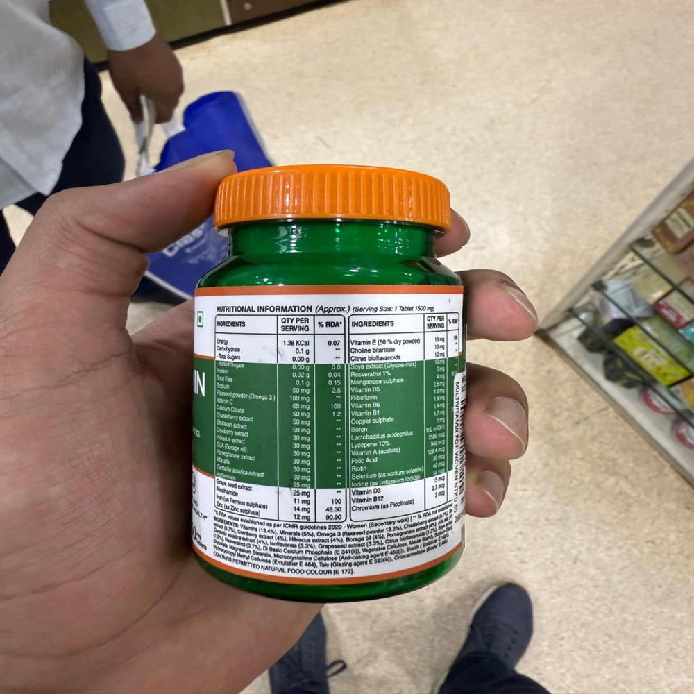 Pure Nutrition Multivitamin ( for Women with Minerals For Healthy Bones & Immunity Tablet)