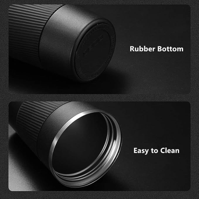 Luxury Double-Wall Vacuum Insulated Coffee Mug with Anti-Slip Textured Silicone Grip (SS-320)