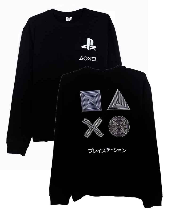 M11496 Play Station Mens Crew Neck French Terry Pullover