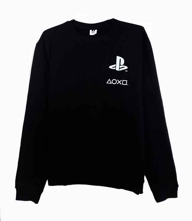 M11496 Play Station Mens Crew Neck French Terry Pullover